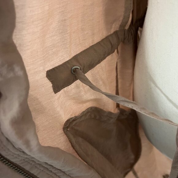 AllSaints Elio Bomber Parka Long Utility Cargo Duster Coat Size 6 - Picture 12 of 15